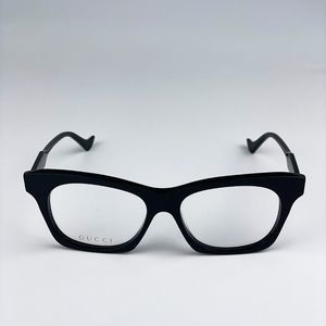 🔥 Gucci GG1299O 001 Eyeglasses Black Square Women
